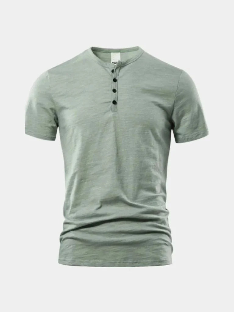 Essential Casual Henley Neck T-Shirt | Bellmont Society