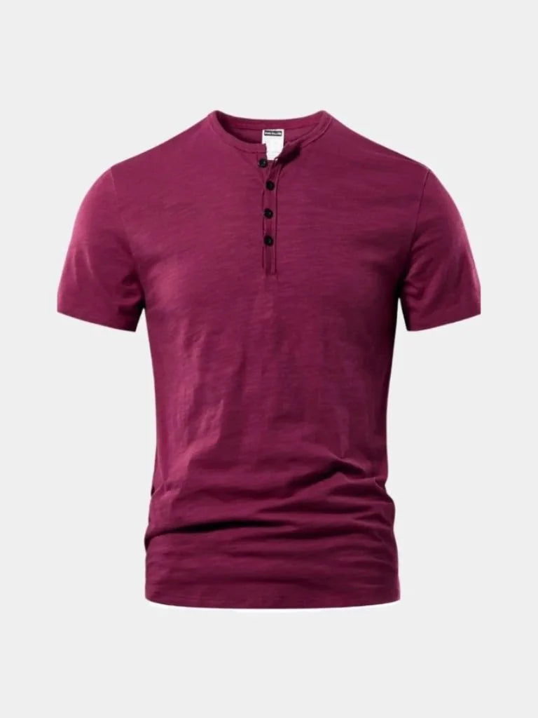 Essential Casual Henley Neck T-Shirt | Bellmont Society
