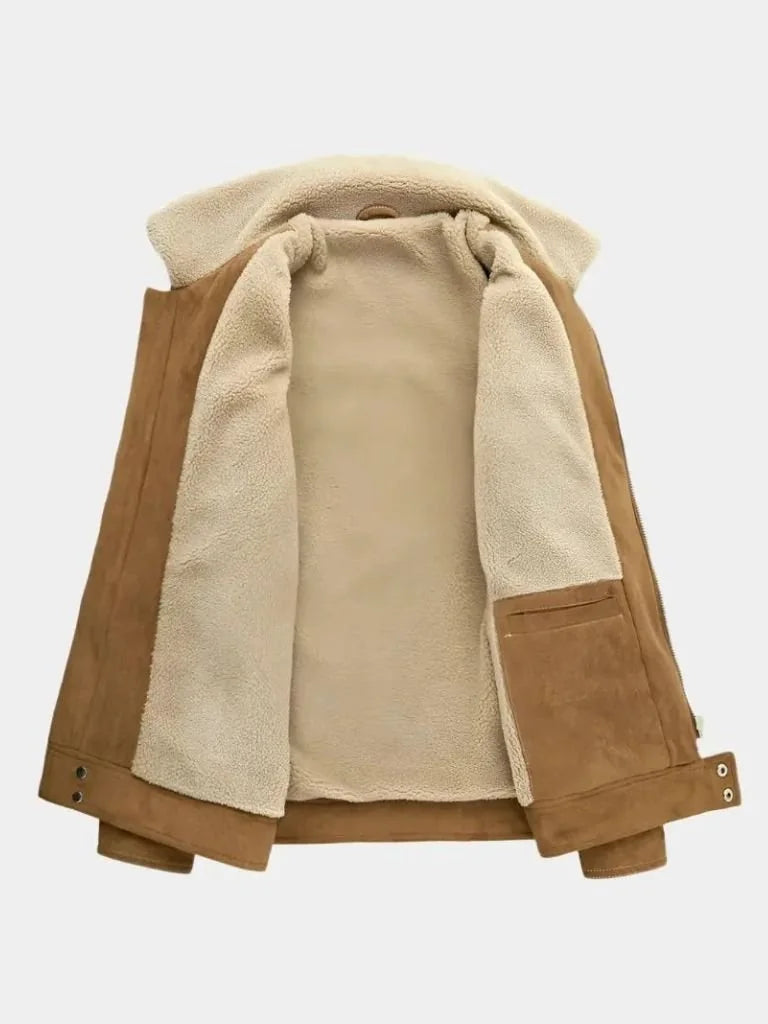 Essential Fleece Suede Jacket | Bellmont Society