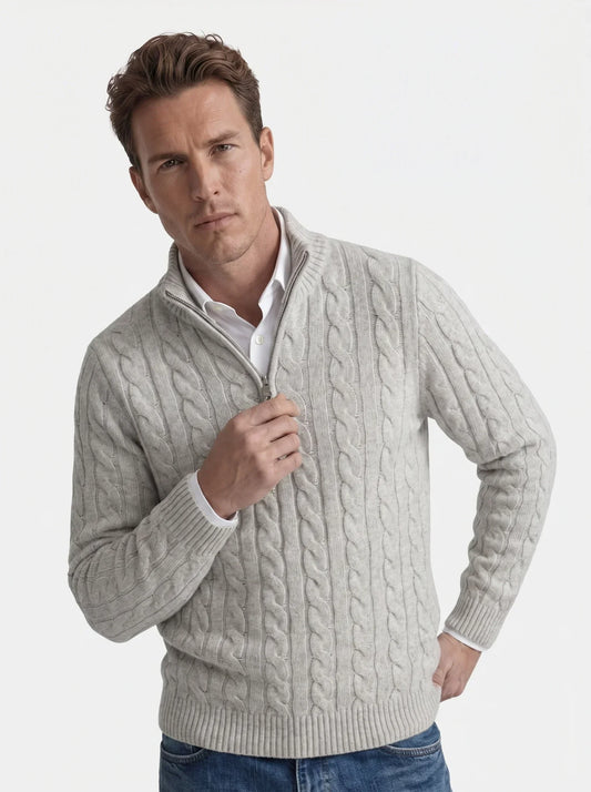 Essential Half Zip Curve Sweater | Bellmont Society