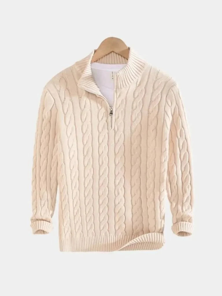 Essential Half Zip Curve Sweater | Bellmont Society