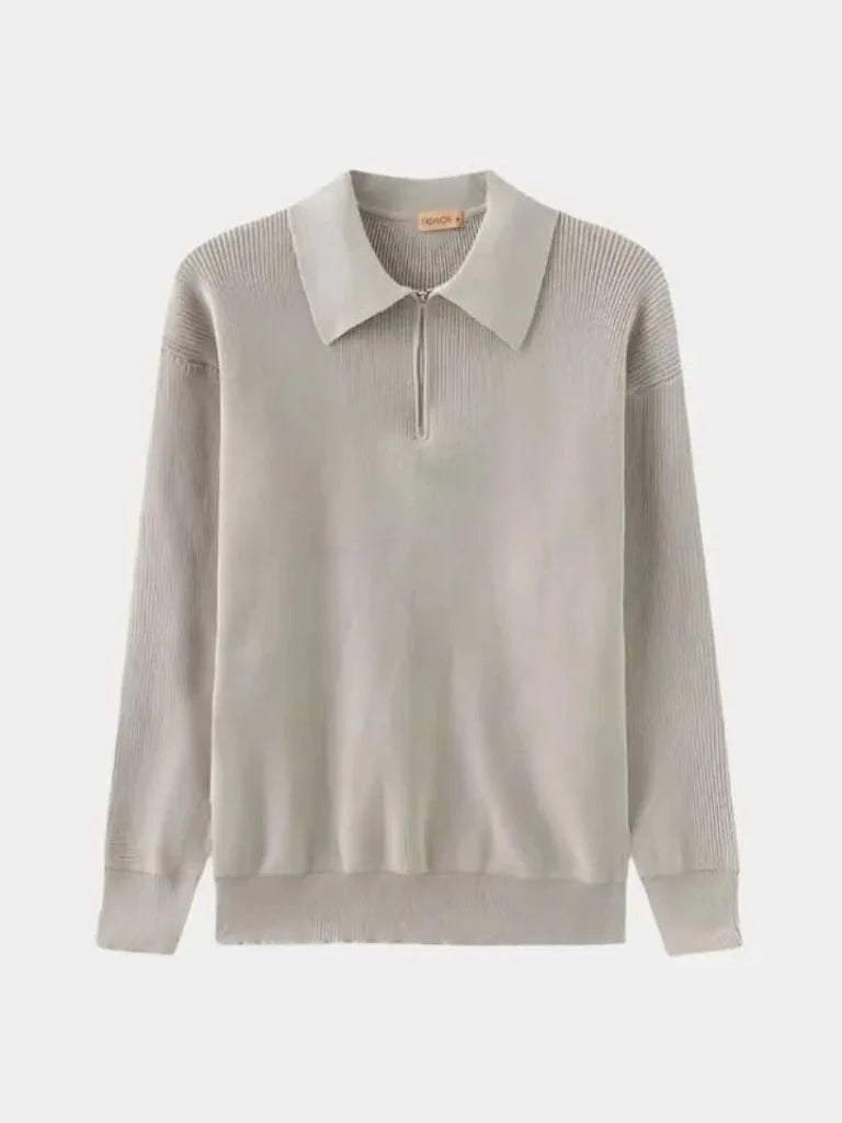 Essential Half Zip Pullover Sweater | Bellmont Society