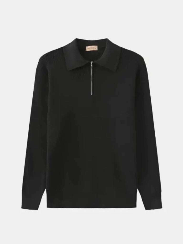 Essential Half Zip Pullover Sweater | Bellmont Society