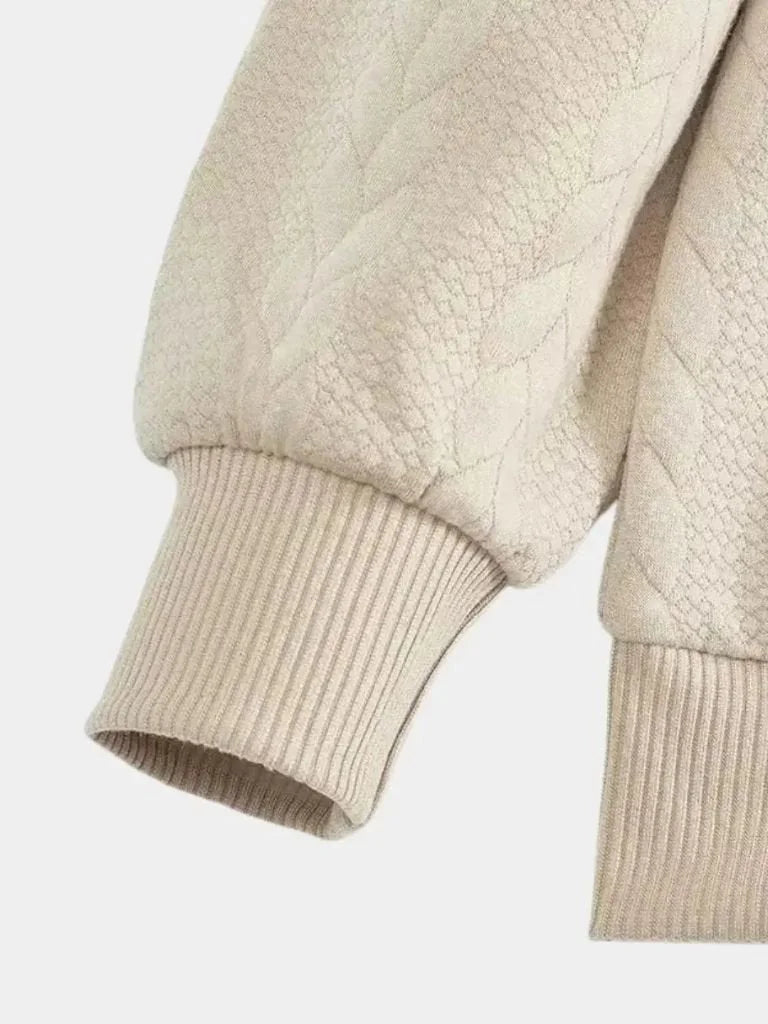 Essential Henley High Collar Quarter Zip Pullover | Bellmont Society
