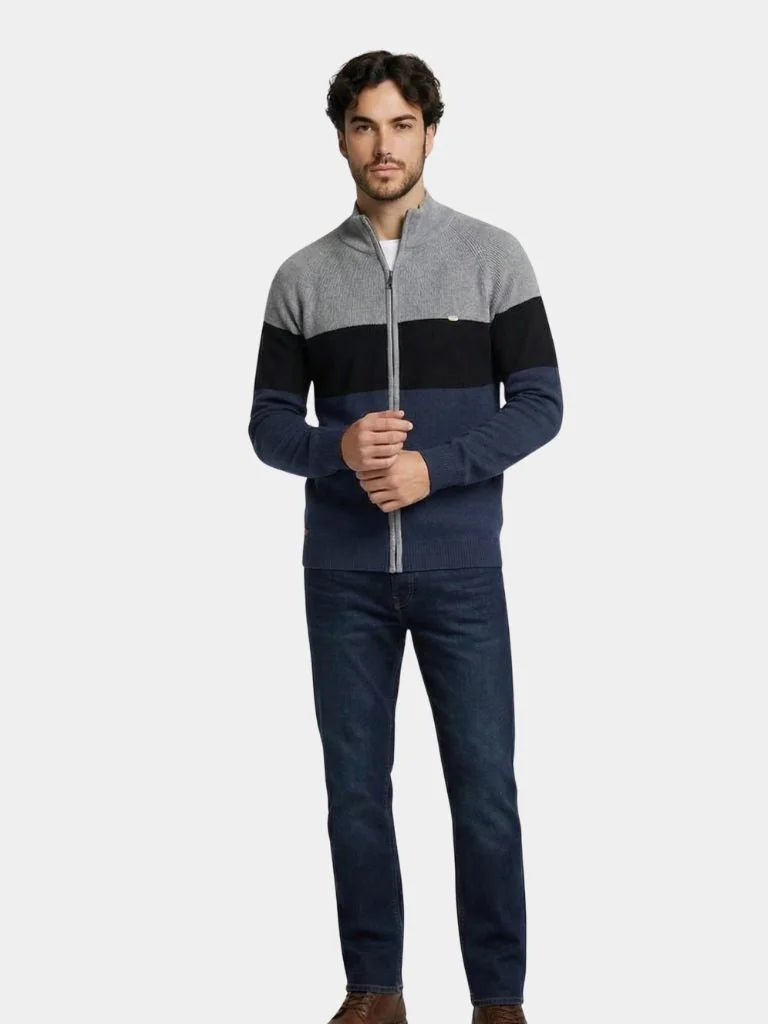 Essential Knit Zipper Sweater | Bellmont Society