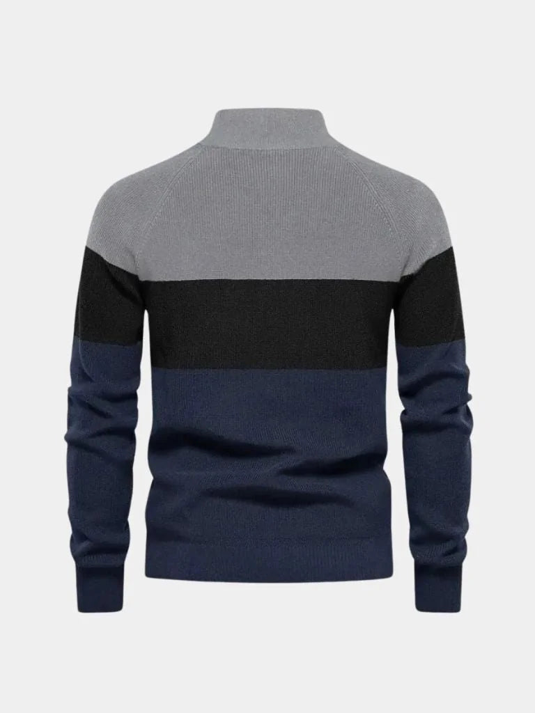 Essential Knit Zipper Sweater | Bellmont Society