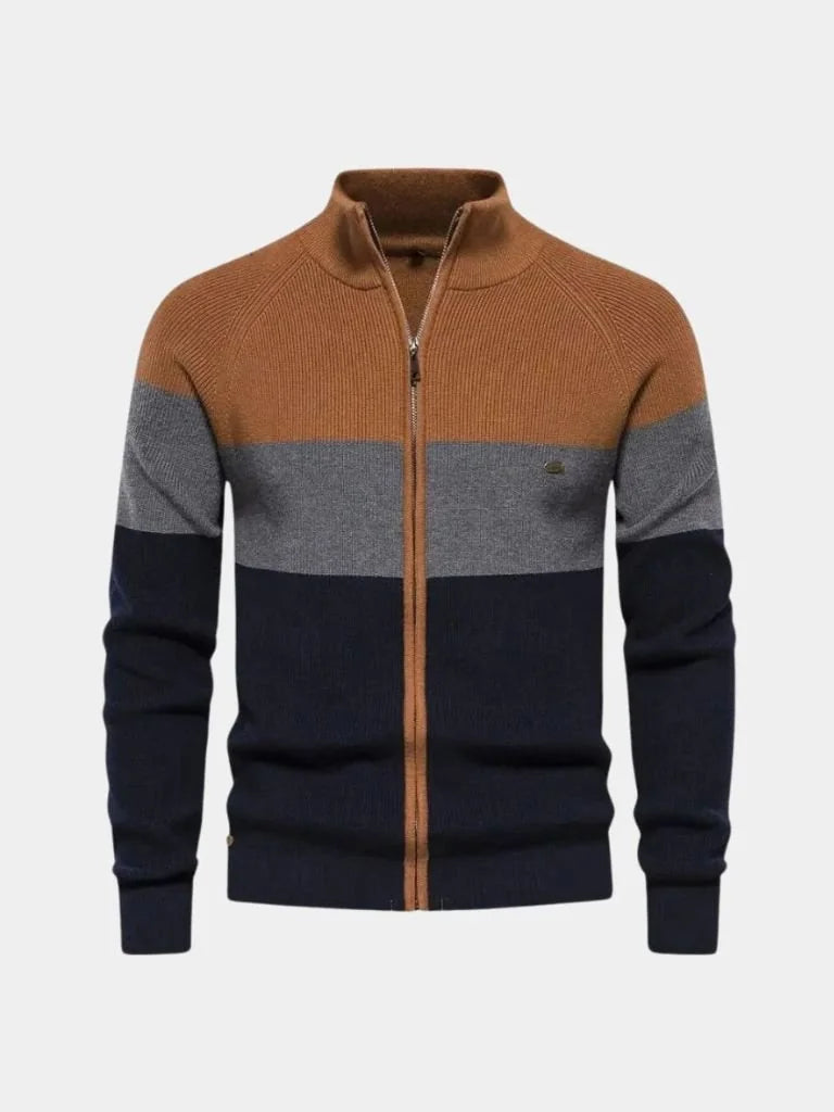 Essential Knit Zipper Sweater | Bellmont Society