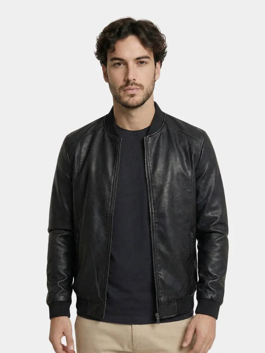 Essential Leather Jacket | Bellmont Society