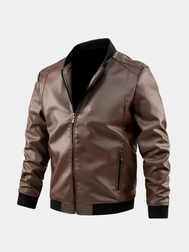 Essential Leather Jacket | Bellmont Society