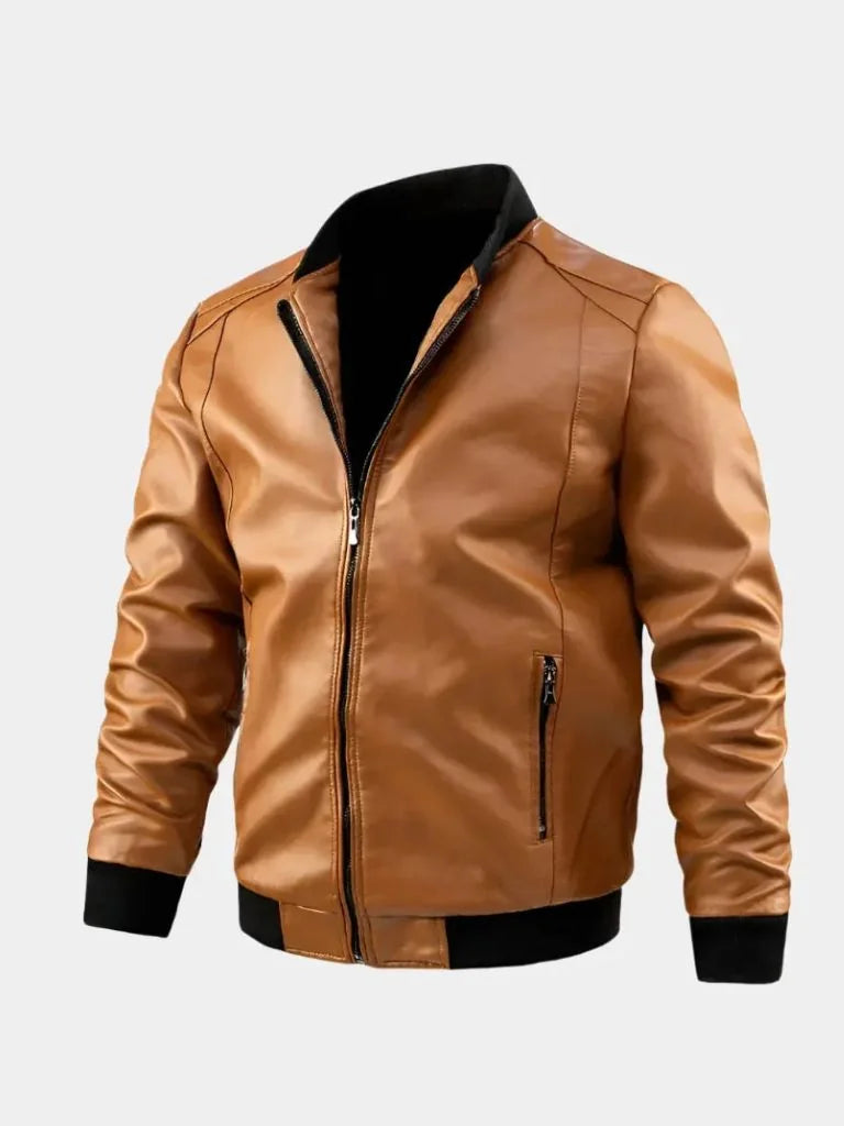 Essential Leather Jacket | Bellmont Society