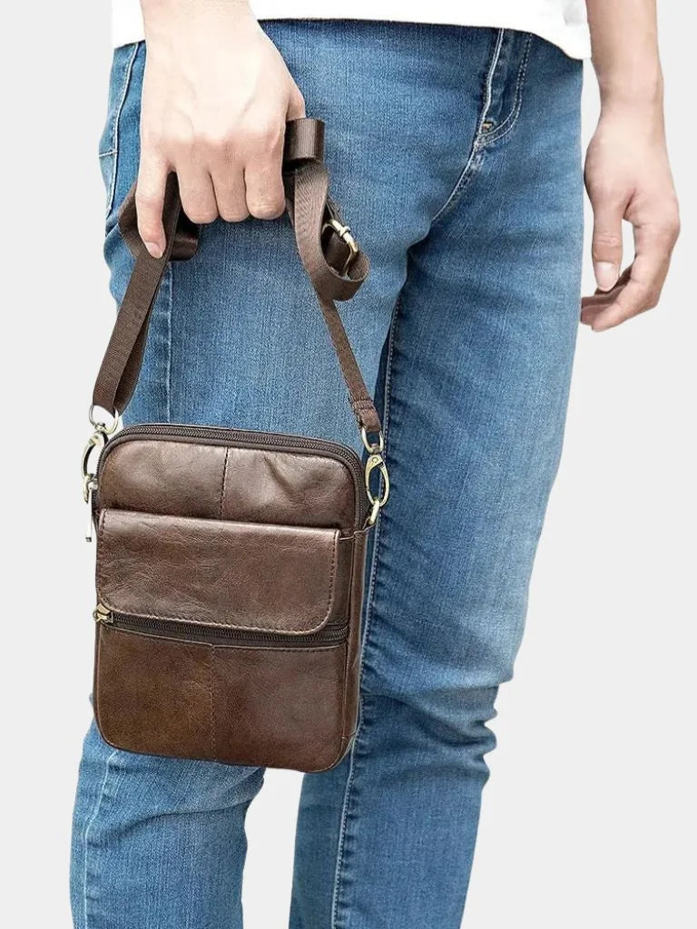 Essential Leather Shoulder Bag | Bellmont Society