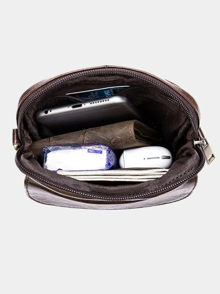 Essential Leather Shoulder Bag | Bellmont Society