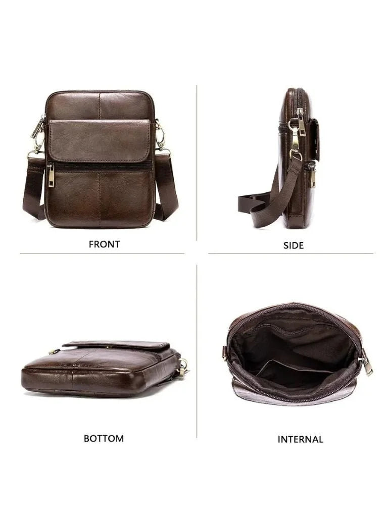 Essential Leather Shoulder Bag | Bellmont Society