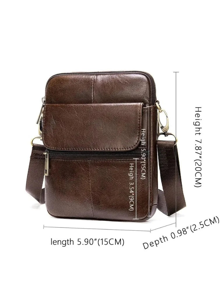 Essential Leather Shoulder Bag | Bellmont Society