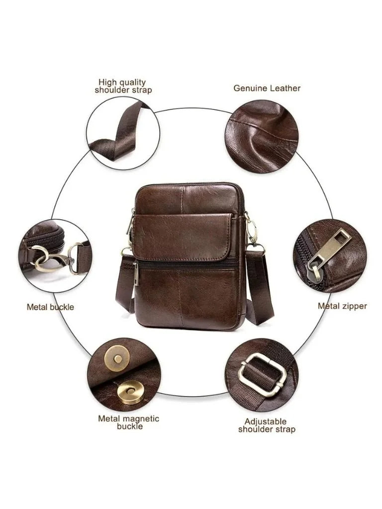 Essential Leather Shoulder Bag | Bellmont Society