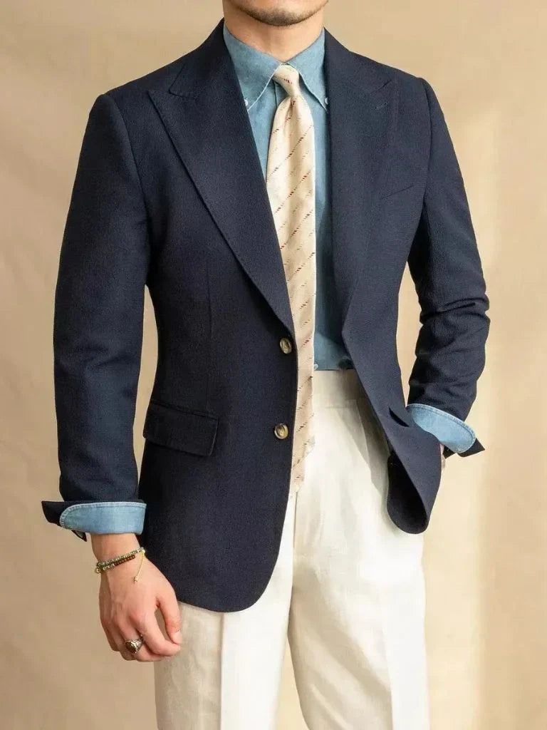 Essential Nautical Seersucker Blazer | Bellmont Society