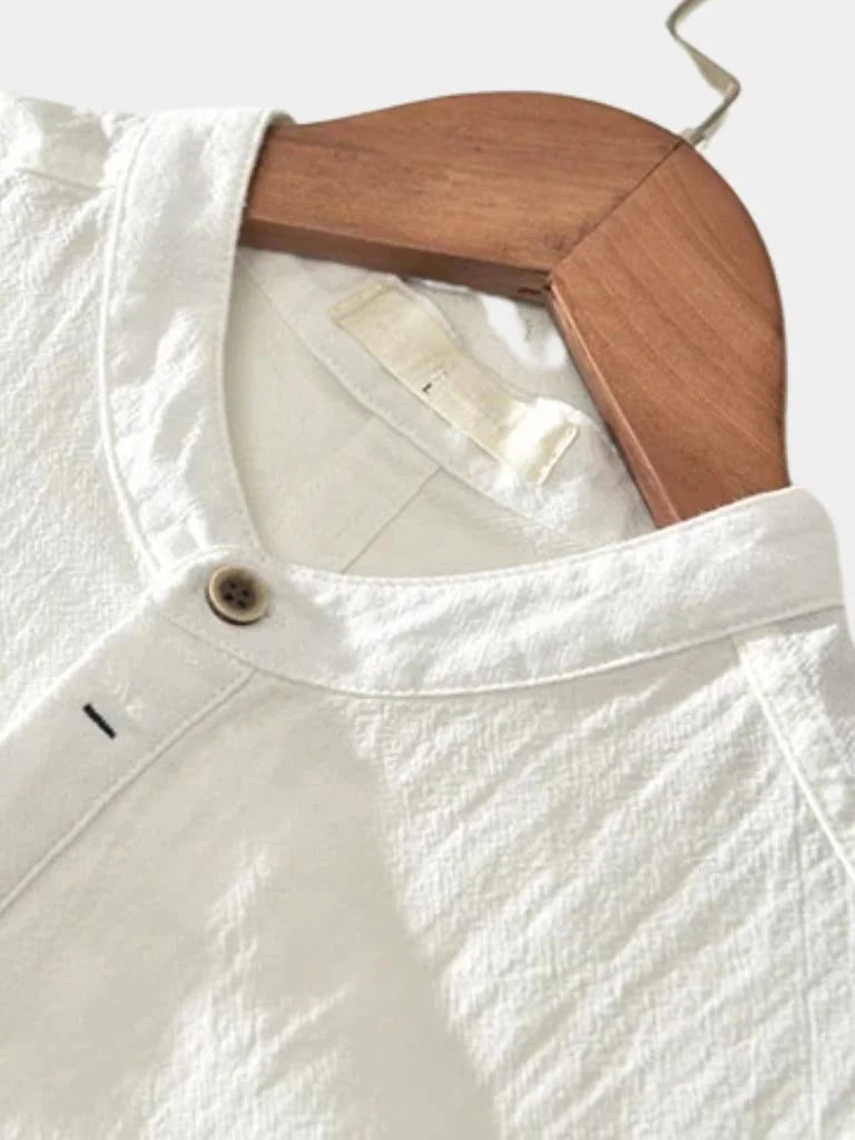 Essential Short Sleeve Linen Shirt | Bellmont Society
