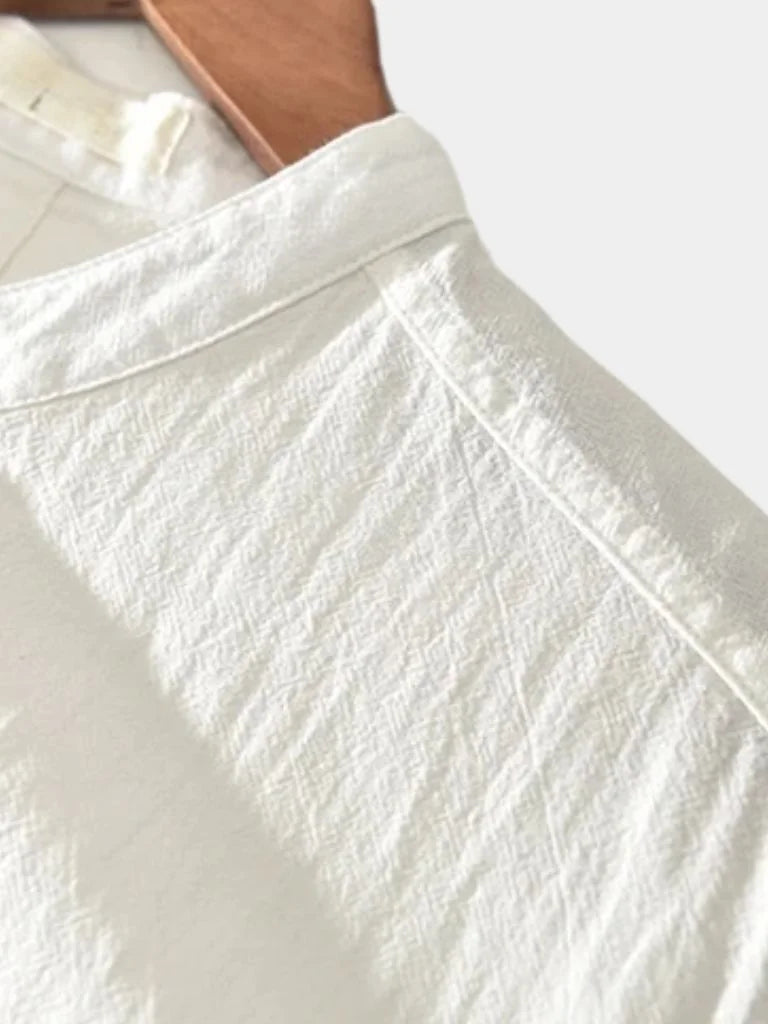 Essential Short Sleeve Linen Shirt | Bellmont Society