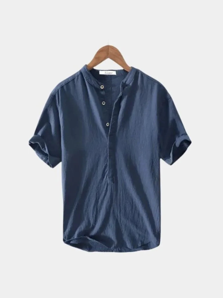 Essential Short Sleeve Linen Shirt | Bellmont Society
