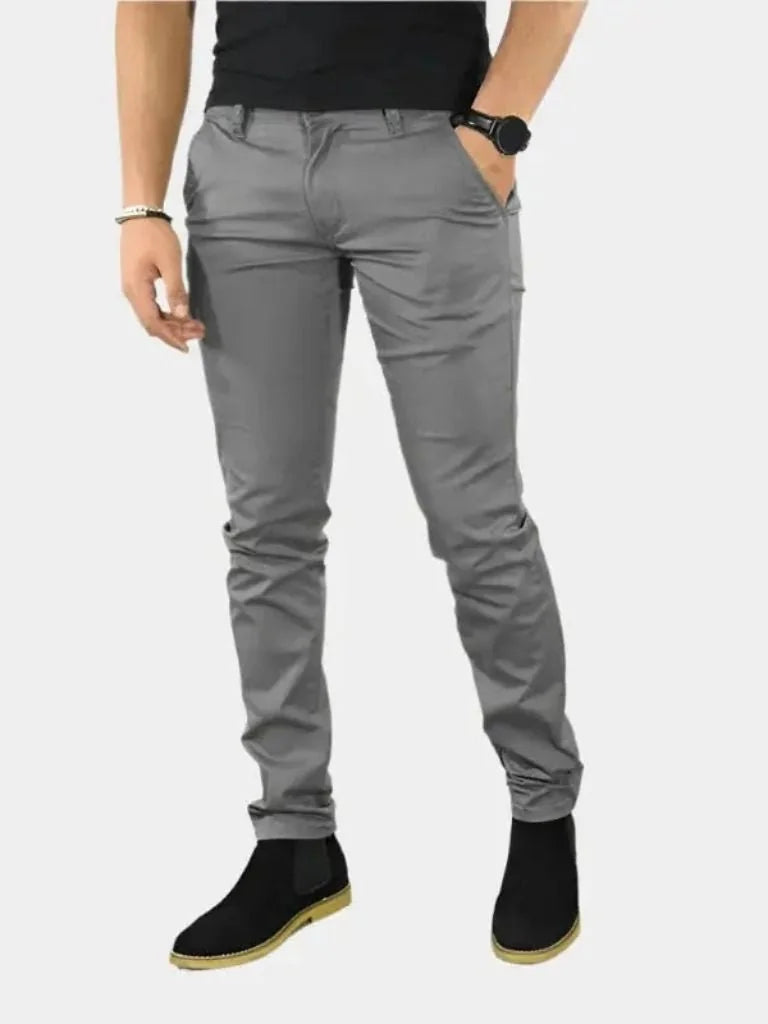 Essential Slim Fit Straight Trousers — Avelmontis