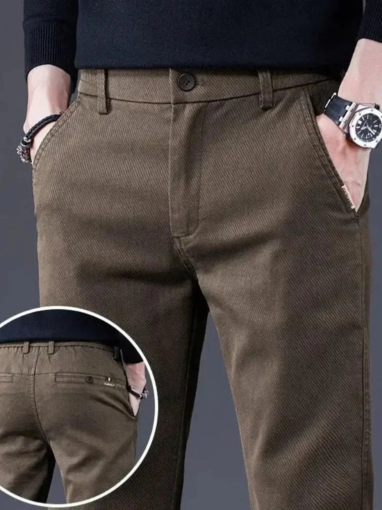 Essential Stretchy Straight Trousers — Avelmontis