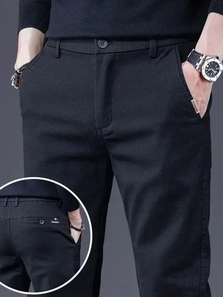 Essential Stretchy Straight Trousers — Avelmontis