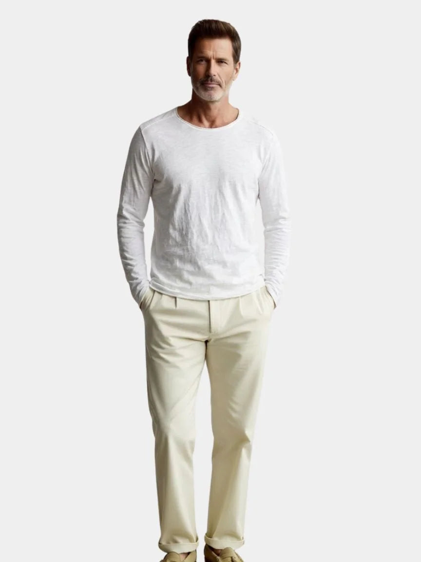 Essential Vintage Cotton Long Sleeve Tee — Avelmontis
