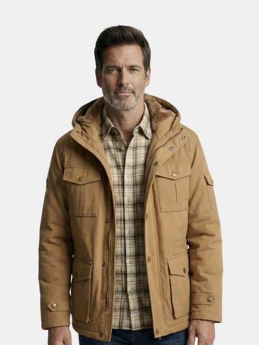 Fleece Hooded Bomber Jacket — Avelmontis