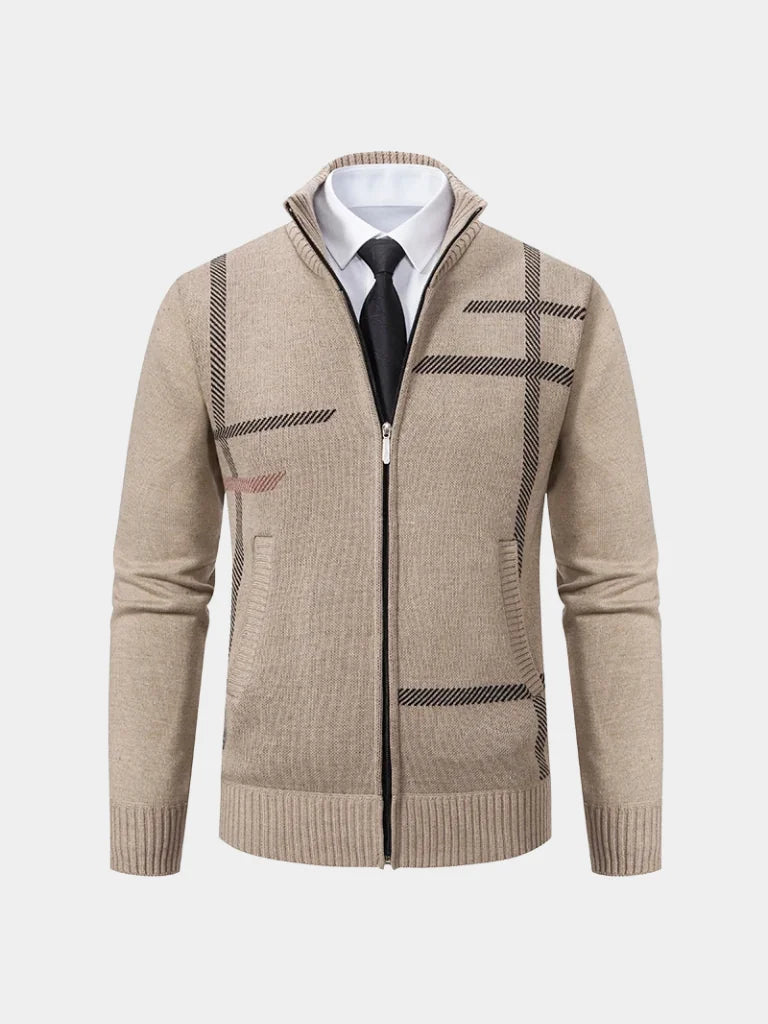 Graphite Symmetry Knit Jacket — Avelmontis