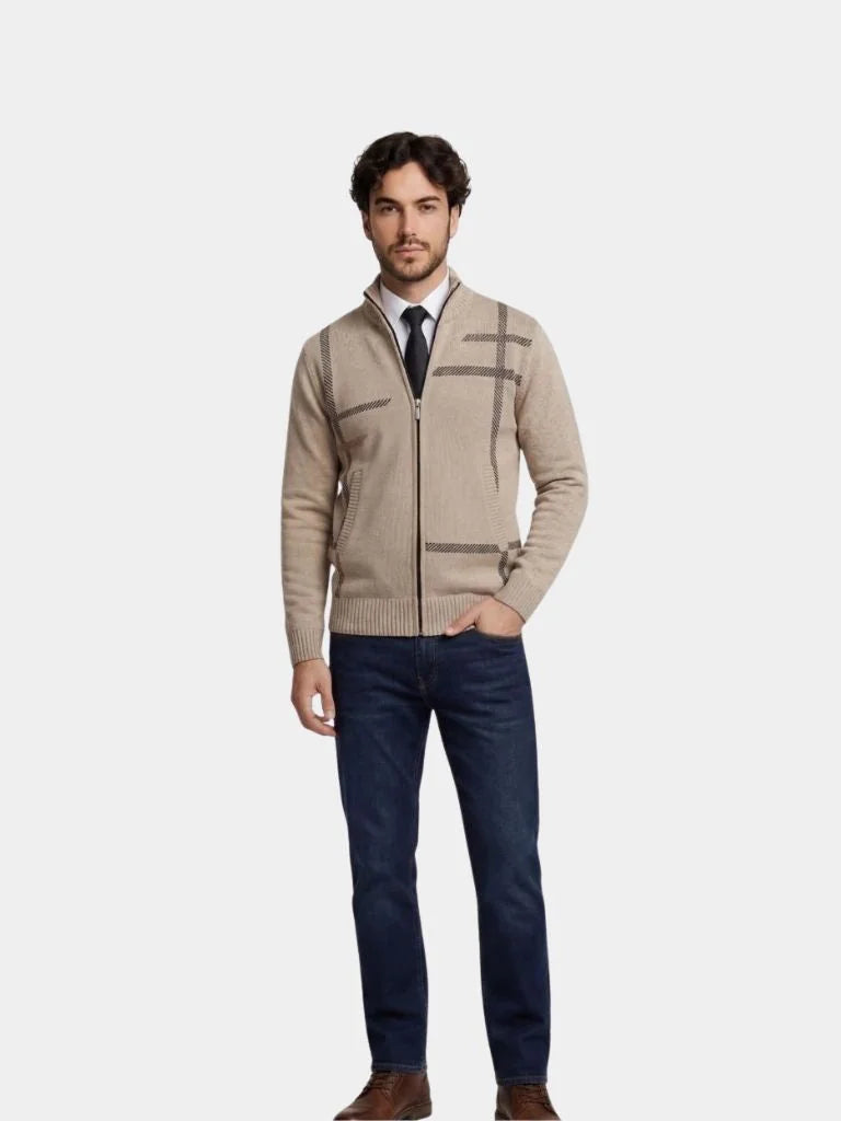 Graphite Symmetry Knit Jacket — Avelmontis