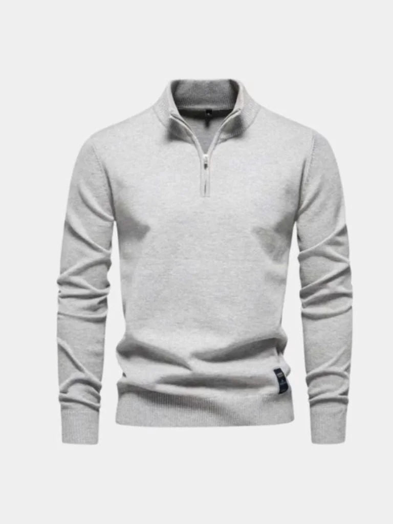 Half Zip Knitwear Pullover Sweater — Avelmontis