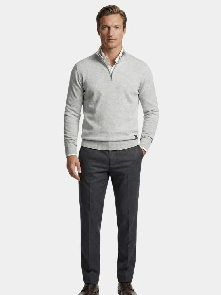 Half Zip Knitwear Pullover Sweater — Avelmontis