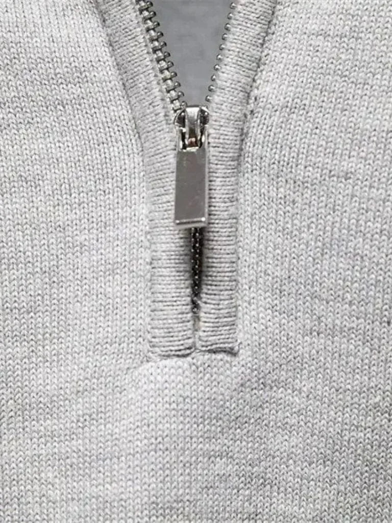 Half Zip Knitwear Pullover Sweater — Avelmontis