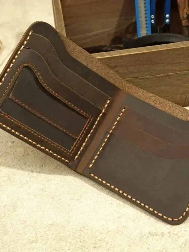 Handmade Vintage Leather Wallet — Avelmontis