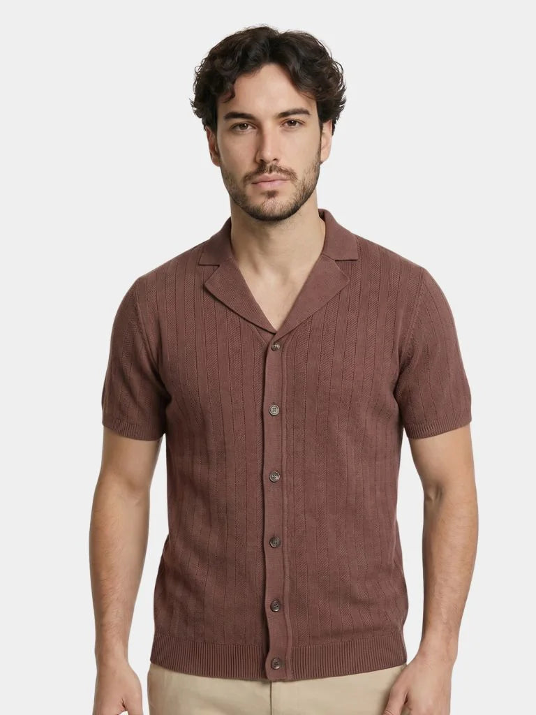 Heritage Camp Collar Knit Shirt — Avelmontis