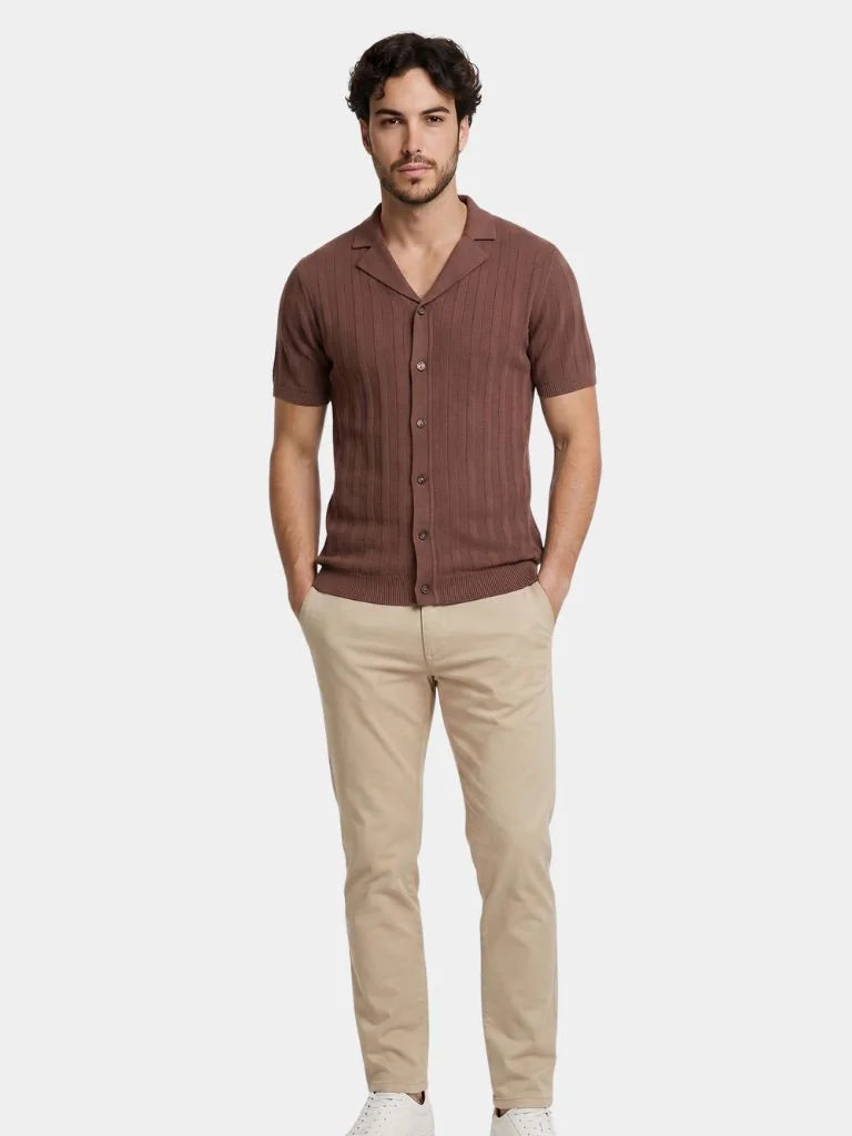 Heritage Camp Collar Knit Shirt — Avelmontis