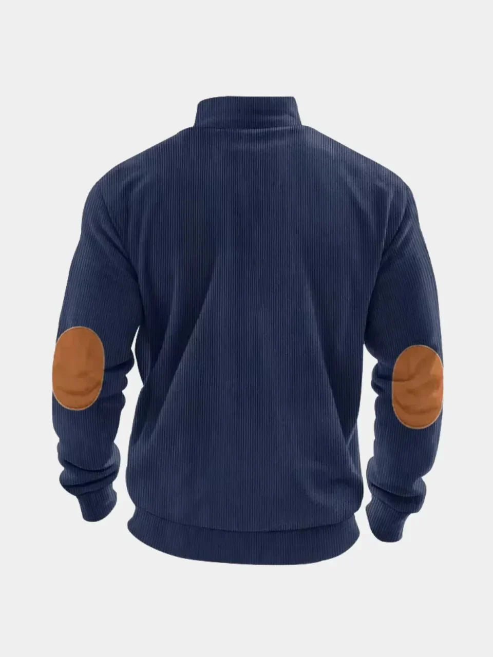 High Collar Quarter Zip Corduroy Pullover — Avelmontis