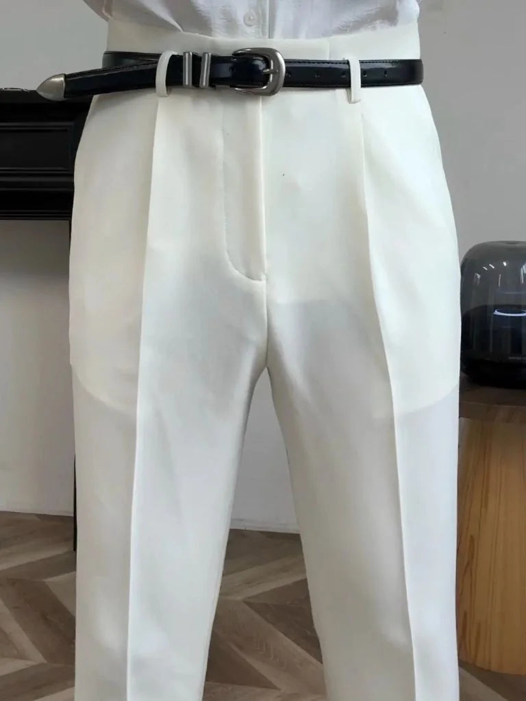 Hollywood Classic Trousers (Belt Included) — Avelmontis
