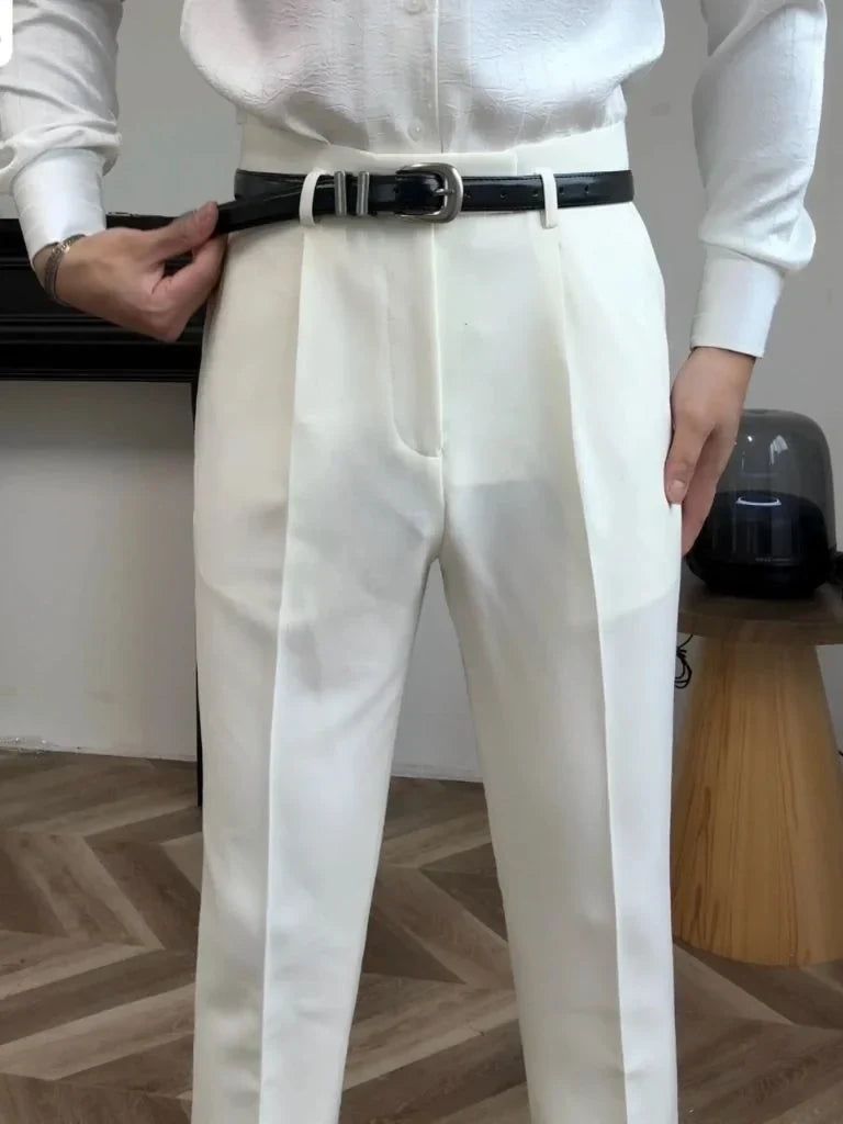 Hollywood Classic Trousers (Belt Included) — Avelmontis