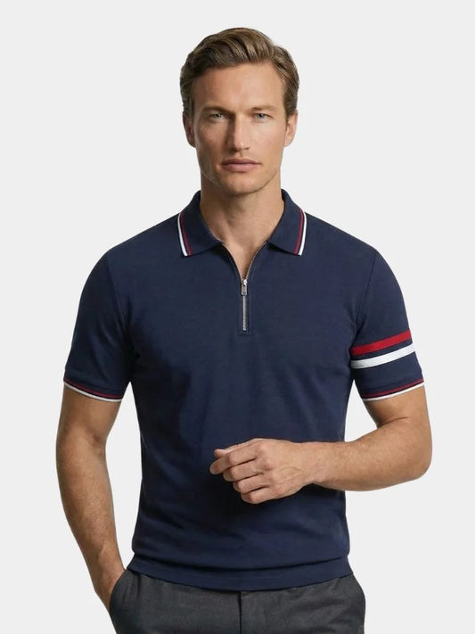 Horizon Striped Polo — Avelmontis