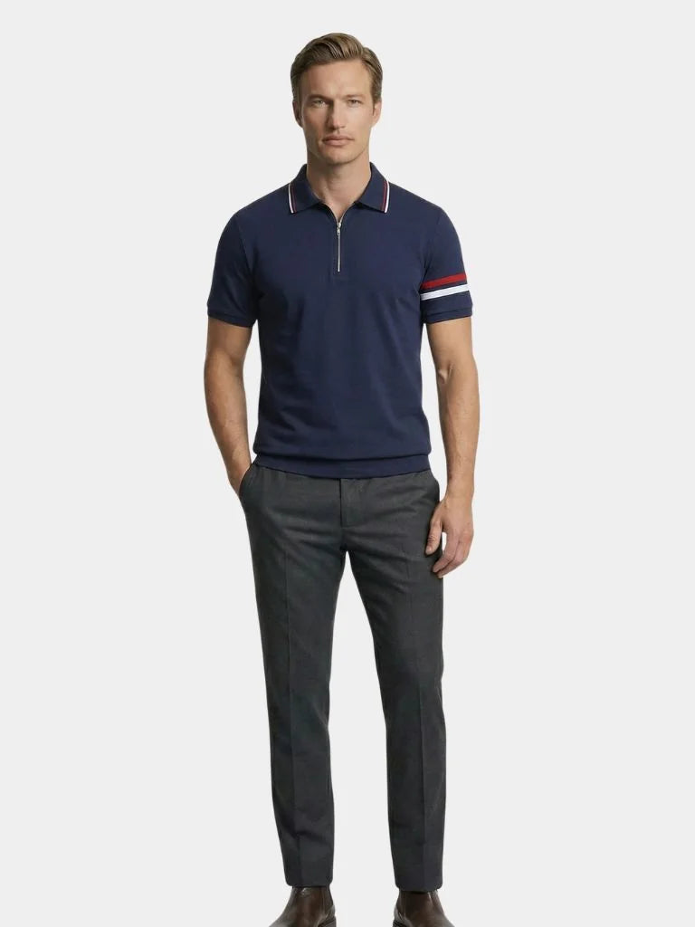 Horizon Striped Polo — Avelmontis