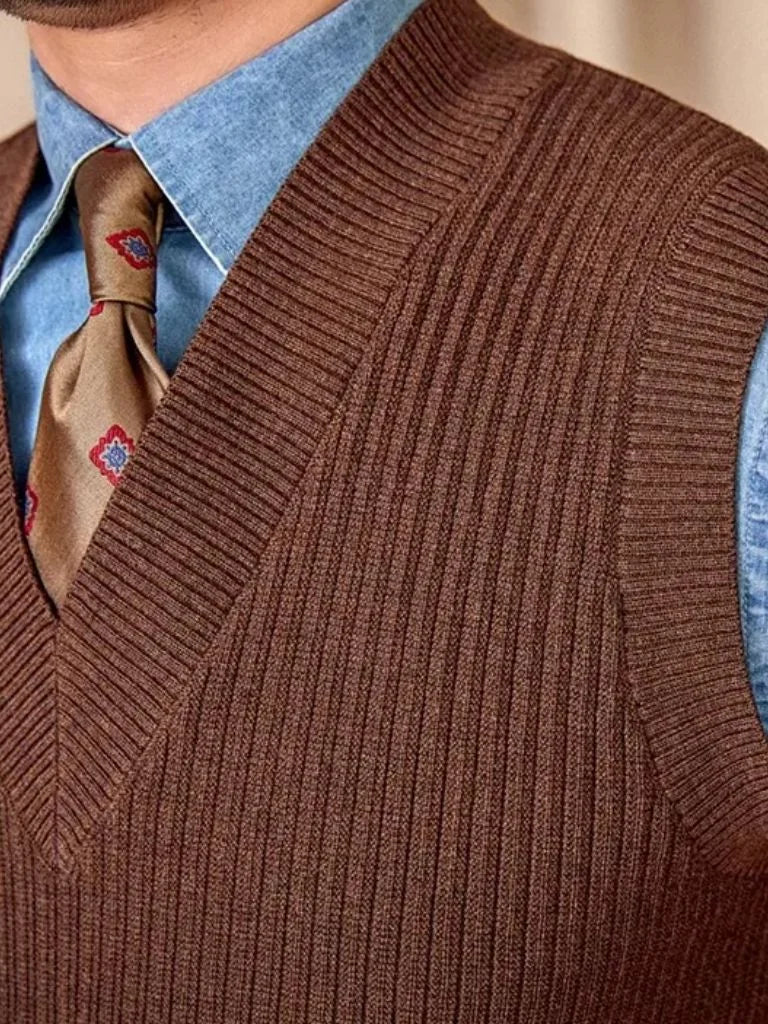 Knit Vest Waistcoat — Avelmontis