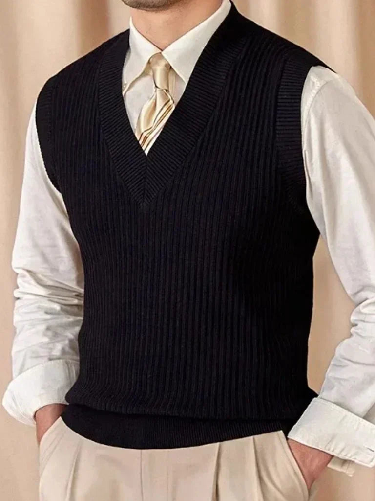 Knit Vest Waistcoat — Avelmontis