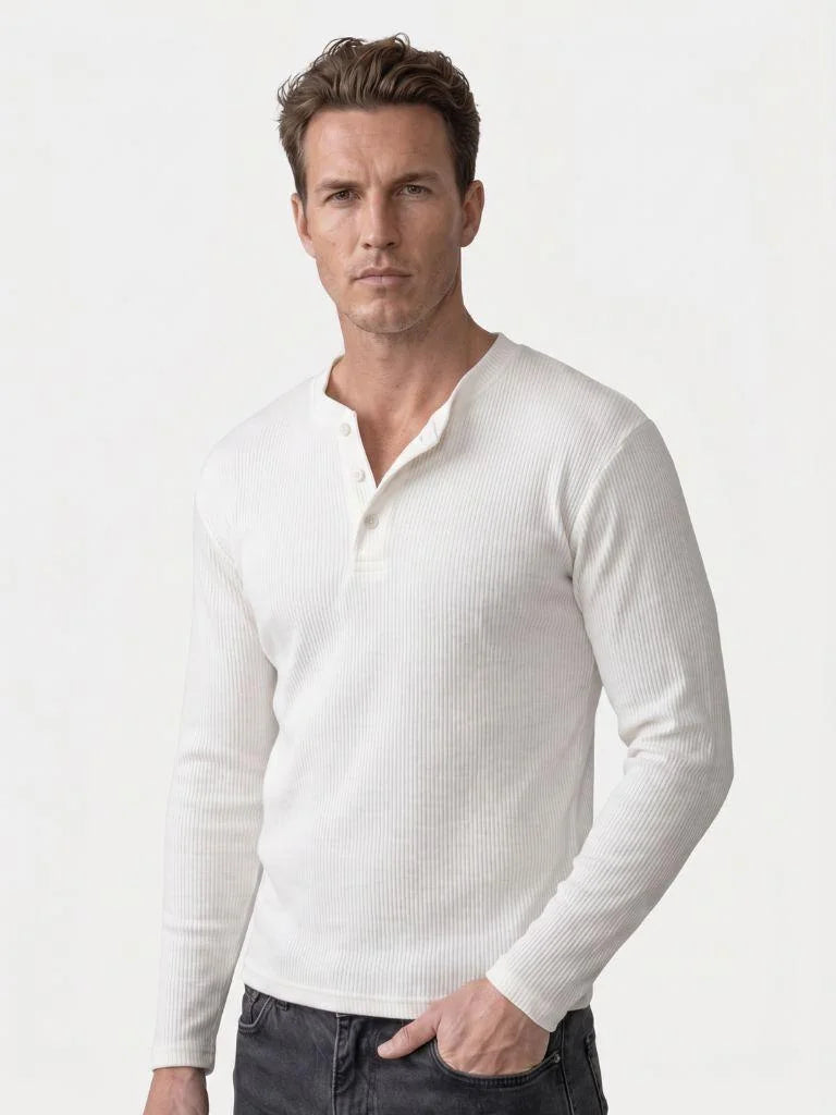 Latitude Ribbed Henley — Avelmontis