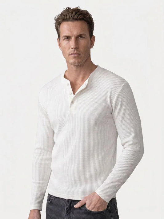 Latitude Ribbed Henley — Avelmontis