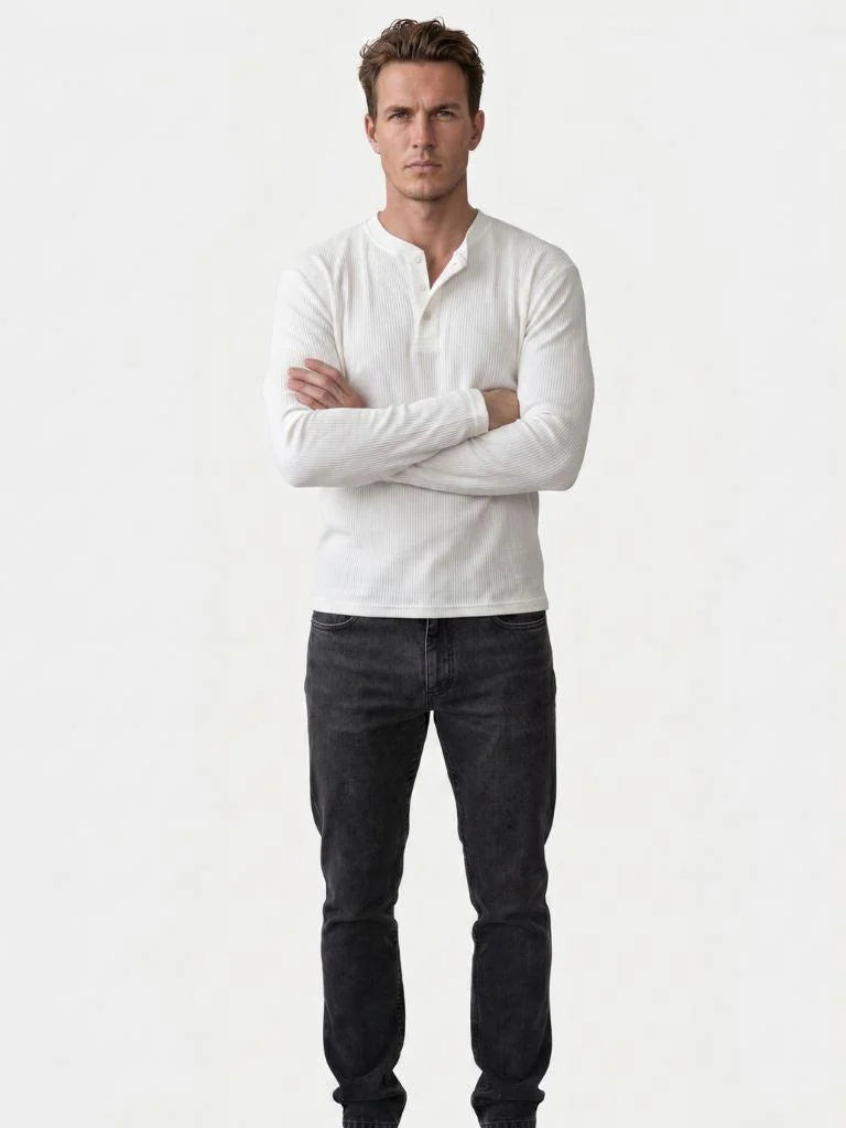 Latitude Ribbed Henley — Avelmontis