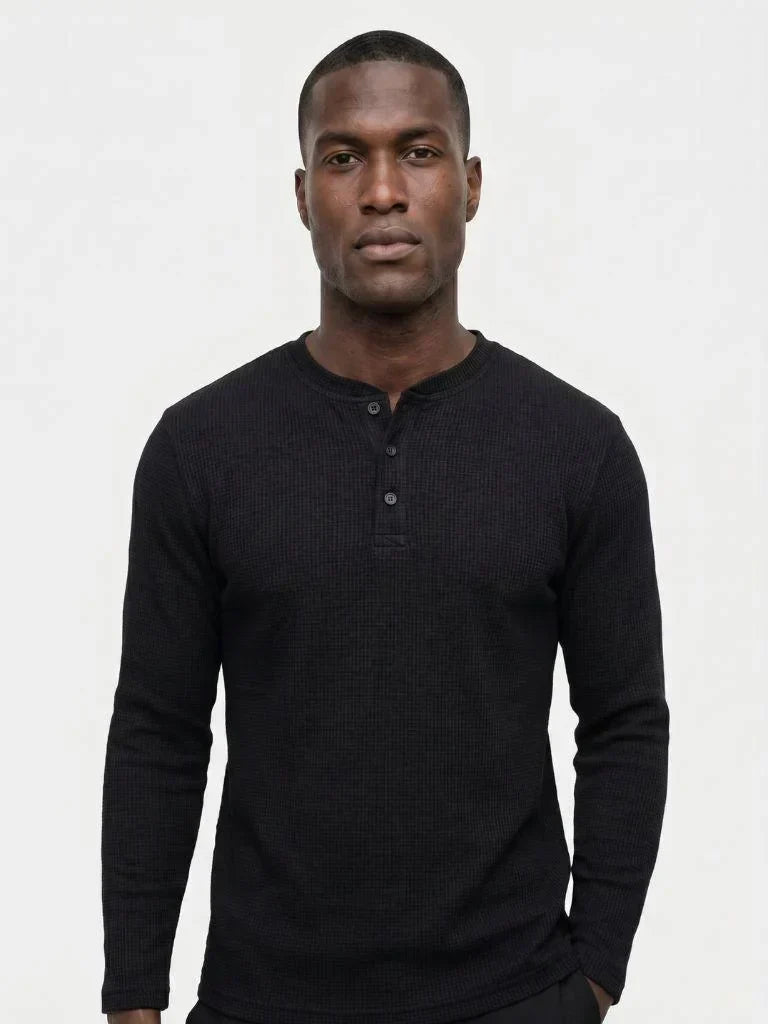 Latitude Ribbed Henley — Avelmontis