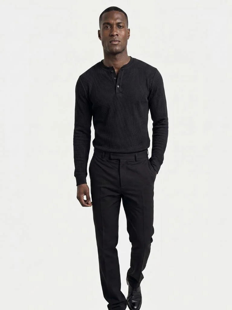 Latitude Ribbed Henley — Avelmontis