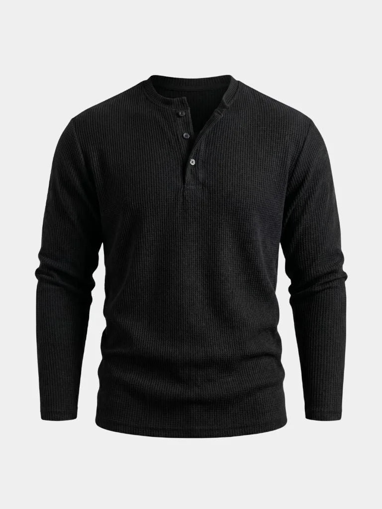 Latitude Ribbed Henley — Avelmontis