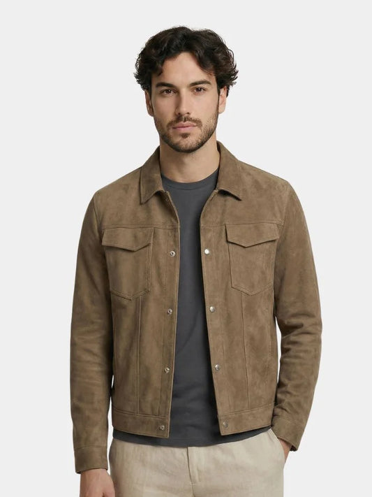 Laurent Leather Aviator Jacket — Avelmontis